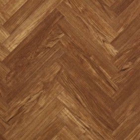 Herringbone Teak Brown